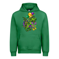 Emerald mardi gras trex Urban Hoodie - CowGirlArtShop