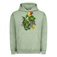 Pigment Oil Green mardi gras trex Urban Hoodie - CowGirlArtShop