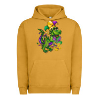 Pigment Peanut Butter mardi gras trex Urban Hoodie - CowGirlArtShop