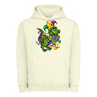 Pigment Pistachio mardi gras trex Urban Hoodie - CowGirlArtShop