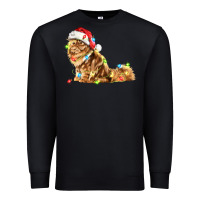 Black christmas persian cat Premium Sweatshirt - LillyAllenDesigns