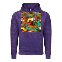 Cloud Purple desert horse seamless patern Vintage Hoodie - HRA Design Shop