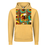 Vintage Mustard desert horse seamless patern Vintage Hoodie - HRA Design Shop
