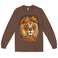 Chestnut Lion Head Long Sleeve Tee - LillyAllenDesigns