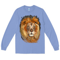 Colony Blue Lion Head Long Sleeve Tee - LillyAllenDesigns
