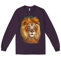 Plum Lion Head Long Sleeve Tee - LillyAllenDesigns