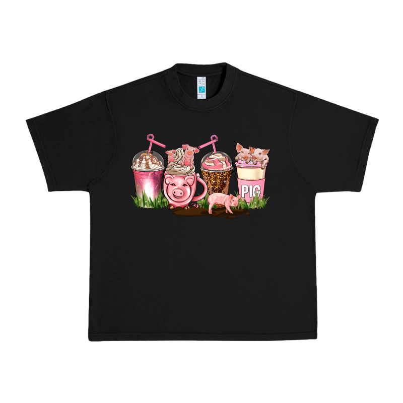 Pig Coffee Cups Urban Heavy Tee by AdoDesignShop | Teevron