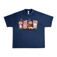 Navy pig coffee cups Urban Heavy Tee - AdoDesignShop