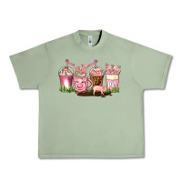 Oil Green pig coffee cups Urban Heavy Tee - AdoDesignShop