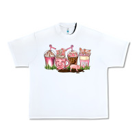White pig coffee cups Urban Heavy Tee - AdoDesignShop
