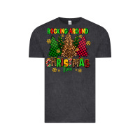 Vintage Black rocking around the christmas tree Vintage Tee - AdoDesignShop
