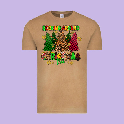 Rocking Around The Christmas Tree Vintage Tee Designed By Adodesignshop
