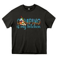 Asphalt camping is my kitchen with wine Heavy Core Tee - texasbilliewilder
