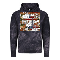 Cloud Black dad life fist bump seamless pattern Vintage Hoodie - HRA Design Shop