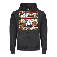 Vintage Black dad life fist bump seamless pattern Vintage Hoodie - HRA Design Shop