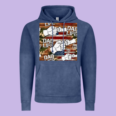 Dad Life Fist Bump Seamless Pattern Vintage Hoodie Designed By Hra Design Shop
