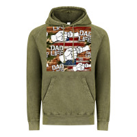 Vintage Olive dad life fist bump seamless pattern Vintage Hoodie - HRA Design Shop