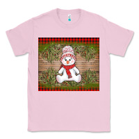 Bubblegum Pink Christmas snowman Classic Tee - AdoDesignShop