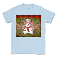 Dusty Blue Christmas snowman Classic Tee - AdoDesignShop