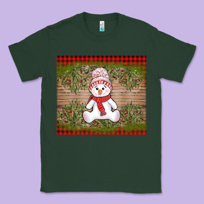 Christmas Snowman Classic Tee Designed By Adodesignshop