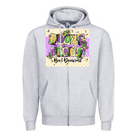 Heather Grey booze beads Zipper Hoodie - MaliasSmallBusiness