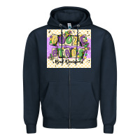 Navy booze beads Zipper Hoodie - MaliasSmallBusiness