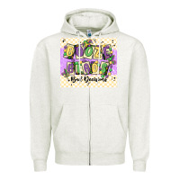 Oatmeal Heather booze beads Zipper Hoodie - MaliasSmallBusiness