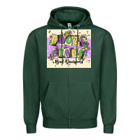 Sports Green booze beads Zipper Hoodie - MaliasSmallBusiness