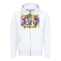 White booze beads Zipper Hoodie - MaliasSmallBusiness