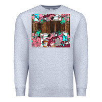 Heather Grey custom name Premium Sweatshirt - LillyAllenDesigns