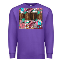 Purple custom name Premium Sweatshirt - LillyAllenDesigns