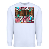White custom name Premium Sweatshirt - LillyAllenDesigns