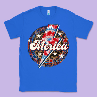 Western Merica Patriotic 4th Of July Classic Tee Designed By Lillyallendesigns