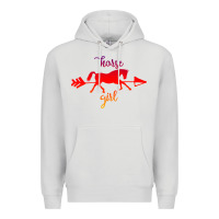 Dove Grey Horse Girl Premium Hoodie - Bettercallsaul