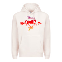 Pale Pink Horse Girl Premium Hoodie - Bettercallsaul