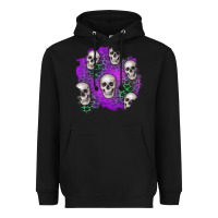 Black halloween patch 2 Heavyweight Hoodie - BundleAndBundleShop