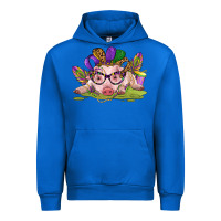 Cobalt mardi gras pig Urban Hoodie - CowGirlArtShop