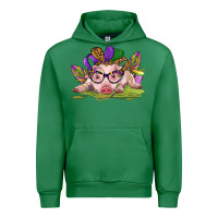 Emerald mardi gras pig Urban Hoodie - CowGirlArtShop