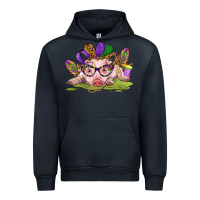 Navy mardi gras pig Urban Hoodie - CowGirlArtShop