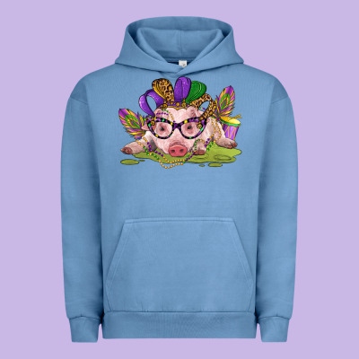Mardi Gras Pig Urban Hoodie Designed By Cowgirlartshop