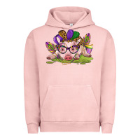 Pigment Salmon mardi gras pig Urban Hoodie - CowGirlArtShop