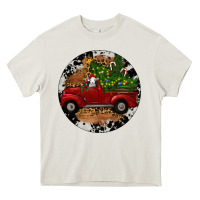 Cream Farm Truck Christmas Heavy Core Tee - RanaPortraitStore