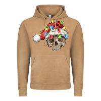 Vintage Camel Christmas skull with santa hat Vintage Hoodie - FaDigitalArtStudio