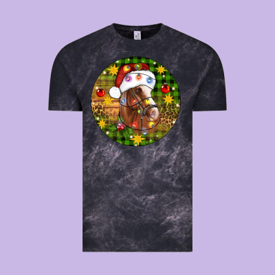 Christmas Horse Vintage Tee Designed By Artiststas