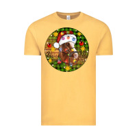 Vintage Mustard Christmas horse Vintage Tee - Artiststas