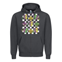 Smoke mardi gras Zipper Hoodie - MaliasSmallBusiness