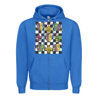 True Royal mardi gras Zipper Hoodie - MaliasSmallBusiness