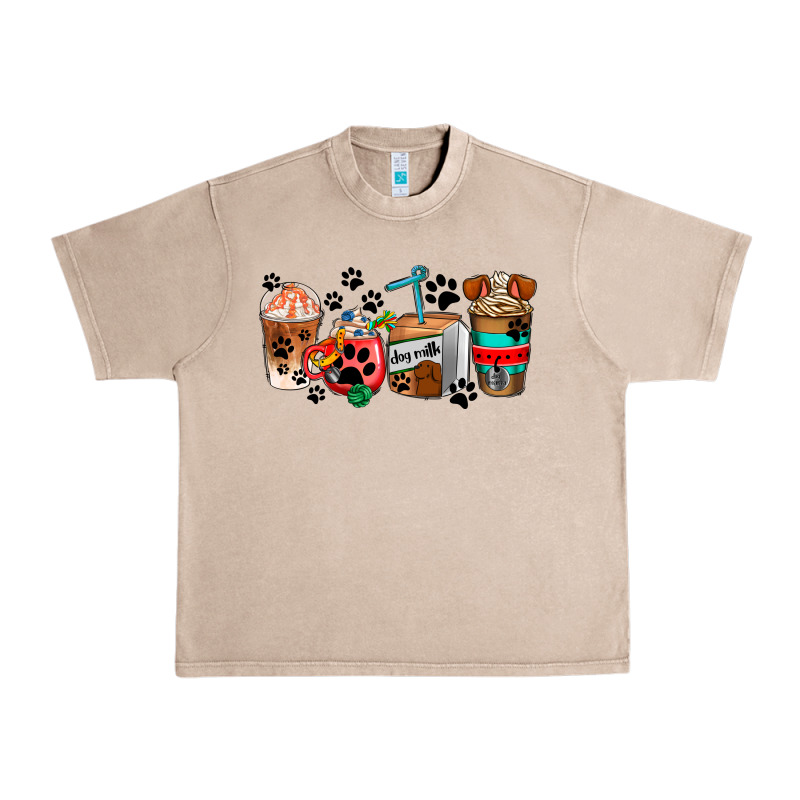 Dogs Coffee Cups Urban Heavy Tee by AdoDesignShop | Teevron