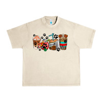 Sandshell dogs coffee cups Urban Heavy Tee - AdoDesignShop