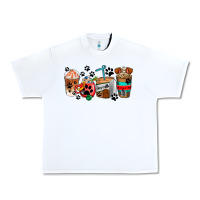 White dogs coffee cups Urban Heavy Tee - AdoDesignShop